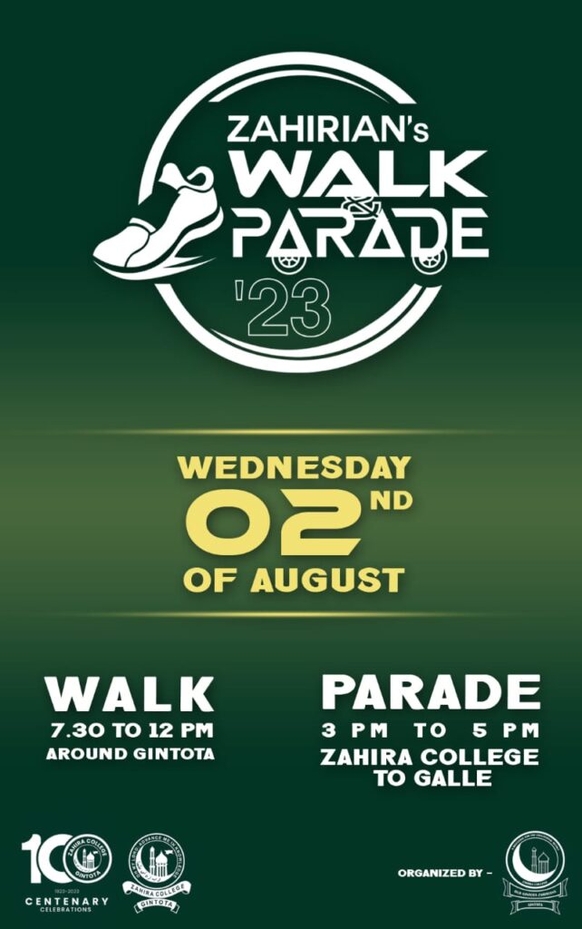 Zahirian's Walk & Parade